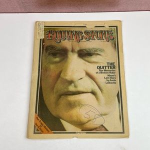 Vintage Rolling Stone Magazine Richard Nixon President September 12, 1974